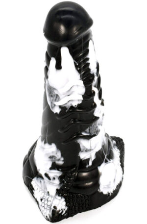 Plug Aranix Black-White 20 cm - Dragon dildo 1