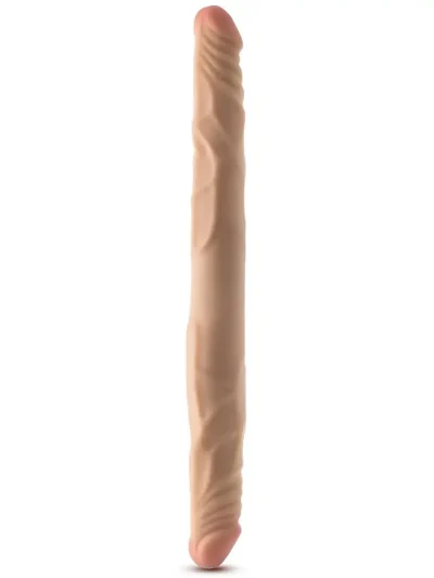 Posable Double Dong Beige 35,5 cm - Kahekordne dildo 2