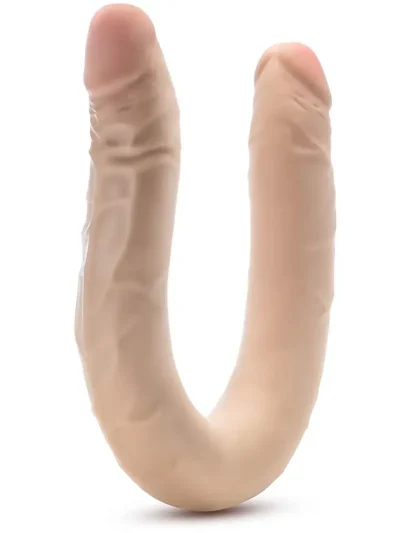 Posable Double Dong Beige 42 cm - Kahekordne dildo 1