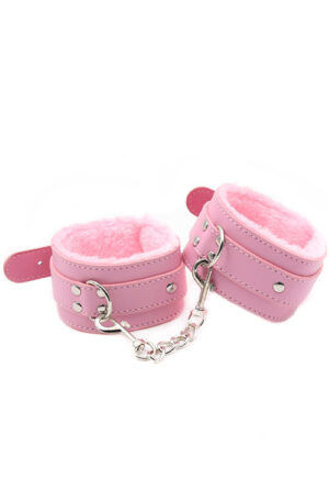 Premium Fur Lined Wrist Restraints Pink - Käerauad 1