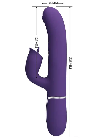 Pretty Love Rabbit Vibrator With Licking - Küülikuvibraator 2