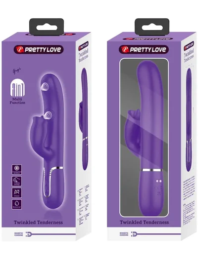 Pretty Love Rabbit Vibrator With Licking - Küülikuvibraator 4