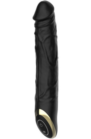 Realistic Vibrating Dildo Black 21 cm - Vibreeriv dildo 1