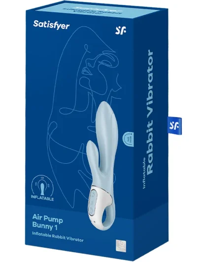 Satisfyer Air Pump Bunny 1 Blue - Küülikuvibraator 5