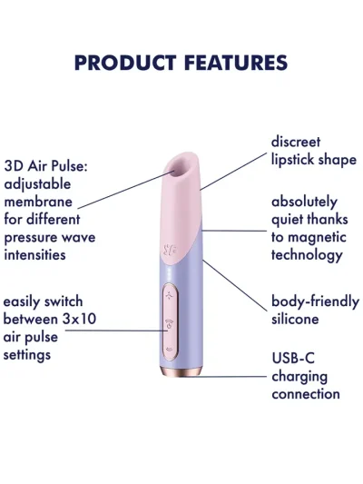 Satisfyer Bold Kiss Air Pulse Vibrator - Õhurõhu vibraator 2