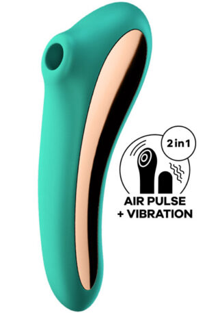 Satisfyer Dual Kiss Green - Õhurõhu vibraator 1