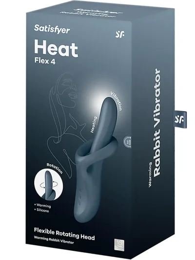 Satisfyer Heat Flex 4 Grey - G-punkti vibraator 5