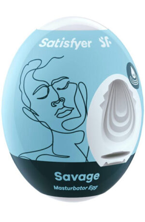 Satisfyer Masturbator Egg Single Savage - Tenga muna 1