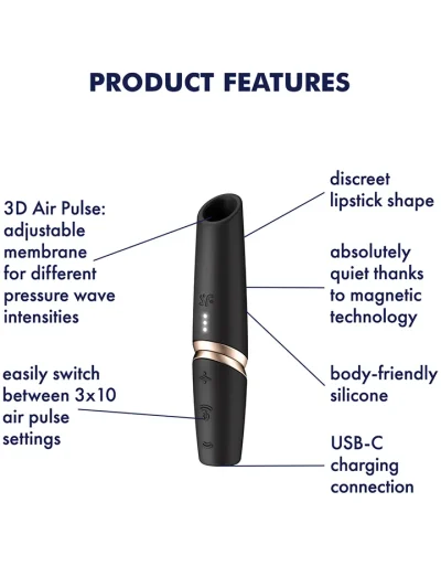 Satisfyer Perfect Kiss Air Pulse Vibrator - Õhurõhu vibraator 2