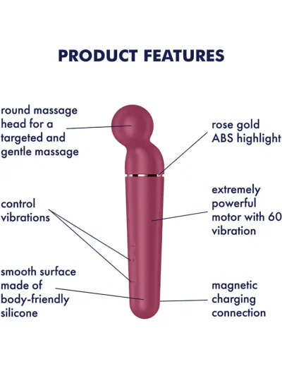 Satisfyer Planet Wand-er Berry/Rosegold - Võlukepp / massaažipulk 2