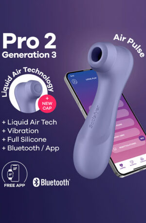 Satisfyer Pro 2 Gen. 3 With Liquid Air & Bluetooth App Purple - Õhurõhu vibraator 1