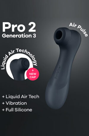 Satisfyer Pro 2 Generation 3 With Liquid Air Black - Õhurõhu vibraator 1
