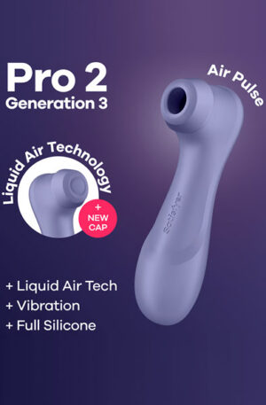 Satisfyer Pro 2 Generation 3 With Liquid Air Purple - Õhurõhu vibraator 1
