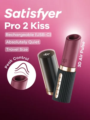 Satisfyer Pro 2 Kiss Air Pulse Vibrator - Õhurõhu vibraator 1