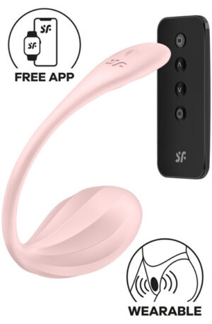 Satisfyer Ribbed Petal App Vibrator - Rakendusega juhitav vibreeriv muna 1