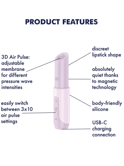 Satisfyer Secret Kiss Air Pulse Vibrator - Õhurõhu vibraator 2