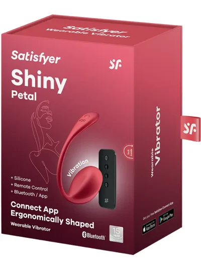 Satisfyer Shiny Petal Connect App Red - Rakendusega juhitav vibreeriv muna 5