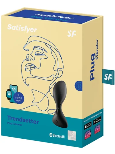 Satisfyer Trendsetter Vibrating Anal Plug Black - Vibreeriv anaallelu 5