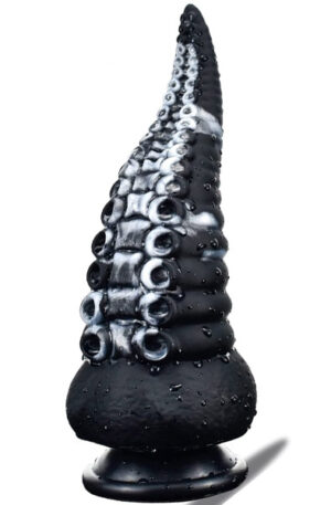 Sealik Tentacle Dildo Black-White 26 cm - Monster dildo 1