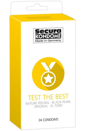 Secura Test The Best 24-pack - Erinevate kondoomide pakk 1