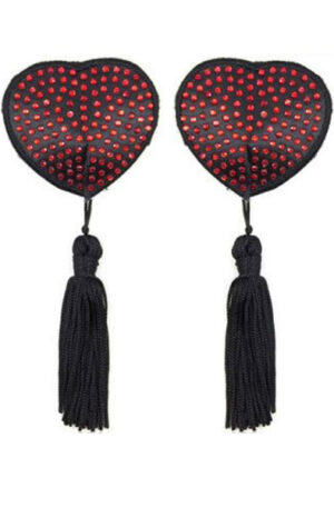 Shine Nipples Tassels Red - Nibukatted 1