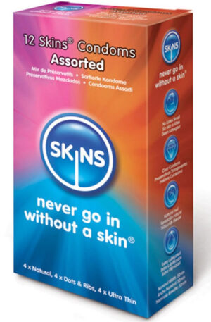 Skins Assorted Mix Kondomer 12-pack - Erinevate kondoomide pakk 1