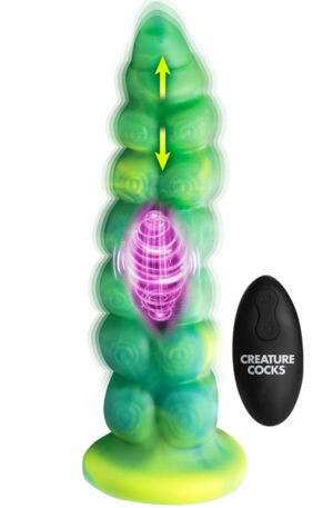 Squirmer Thrusting & Vibrating Dildo 23 cm - Dragon dildo 1