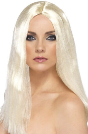Star Style Long Straight Wig Blonde - Blond parukas 1