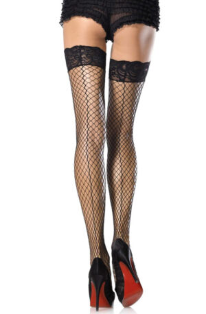 Stay Up Lace Top Thigh Highs Black - Sukad 1