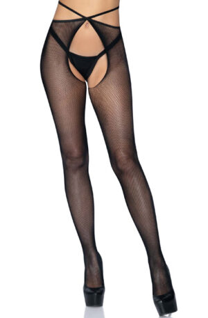 Strappy Crotchless Tights - Sukad 1
