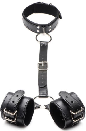 Strict Collar with Cuffs Restraint Set - Käerauad & kaelakeed 1