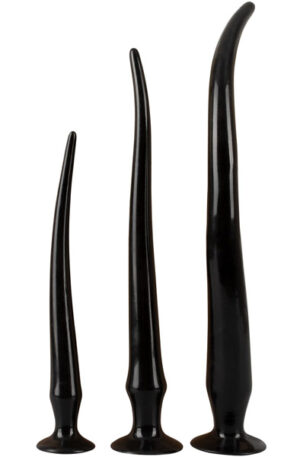 Super Long Flexible Butt Plug Set Black - Eriti pikk anaaldildo 1