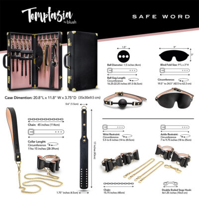Temptasia Safe Word Bondage Kit With Suitcase - Bondage komplekt 2
