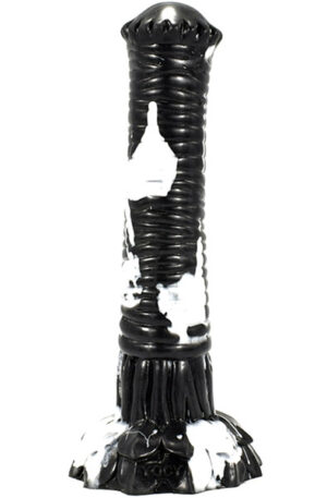 Tork Dildo Black-White 29 cm - Dragon dildo 1