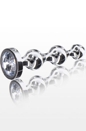 ToyJoy Diamond Star Beads Large - Anaaltapp metallist 1
