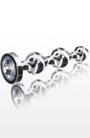 ToyJoy Diamond Star Beads Medium - Anaaltapp metallist 1