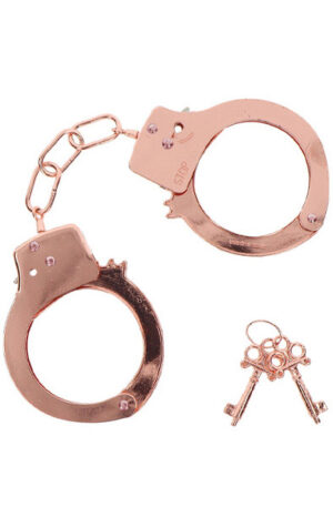 ToyJoy Metal Handcuffs Rose Gold - Käerauad 1