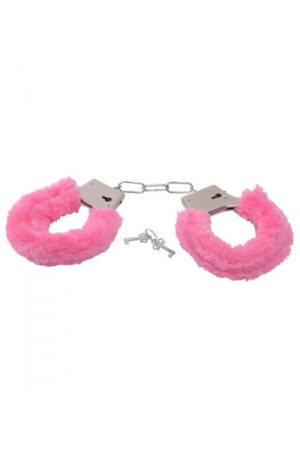 TOYZ4LOVERS Furry Handcuffs Pink - Roosad käerauad 1