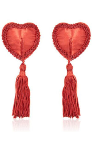 TOYZ4LOVERS Red Heart Nipples Tassels - Nibukatted 1