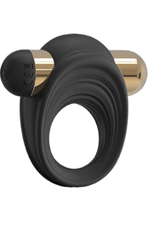 Vibrating C-Ring Black & Gold - Vibreeriv peeniserõngas 1