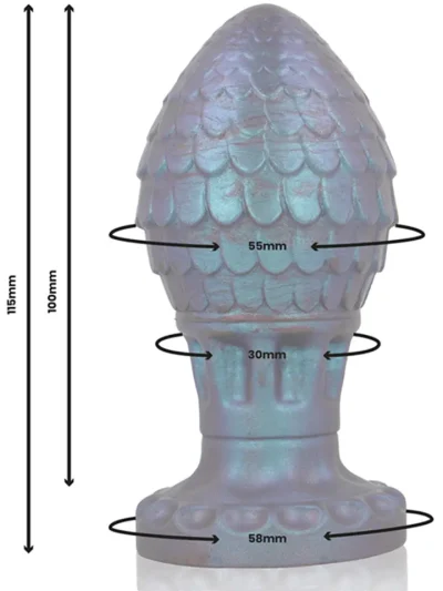 Vrakos Dragon Egg Anal Plug 11,5 cm - XL tagumik 2