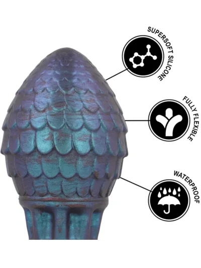 Vrakos Dragon Egg Anal Plug 11,5 cm - XL tagumik 3