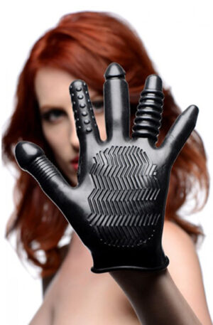 XR Play Hard Pleasure Poker Anal Glove - Tekstuuriga kindad anaalseks mänguks 1